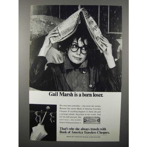 1967 Bank of America Travelers Cheques Ad