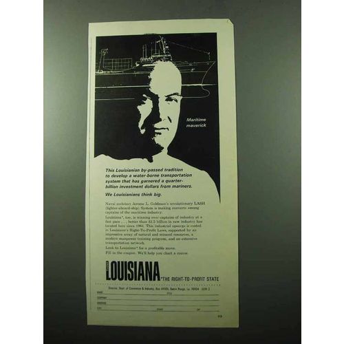 1969 Louisiana Commerce Ad - Jerome L. Goldman