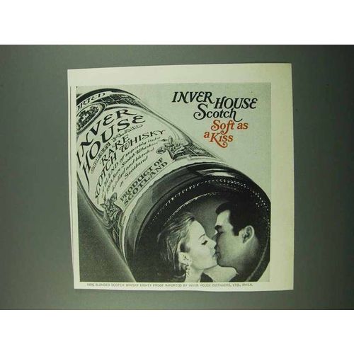 1969 Inver House Scotch Ad - Soft as a Kiss
