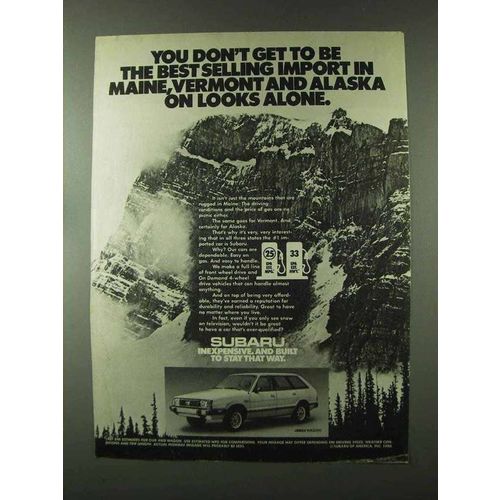 1981 Subaru 4WD Wagon Ad - Best Selling Import