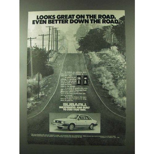 1981 Subaru Car Ad - Looks Great On The Road