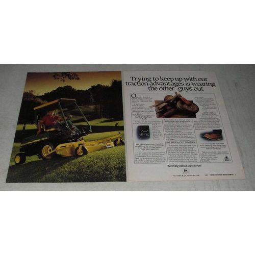1988 John Deere F930, F932 and F935 Lawn Mowers Ad