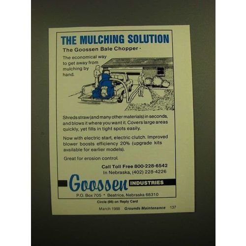 1988 Goossen Bale Chopper Ad