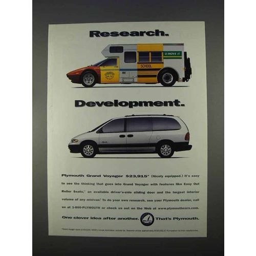 1996 Plymouth Grand Voyager Ad - Research Development