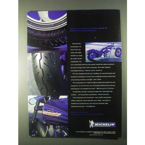 1999 Michelin Commander Tires Ad - Said It Better