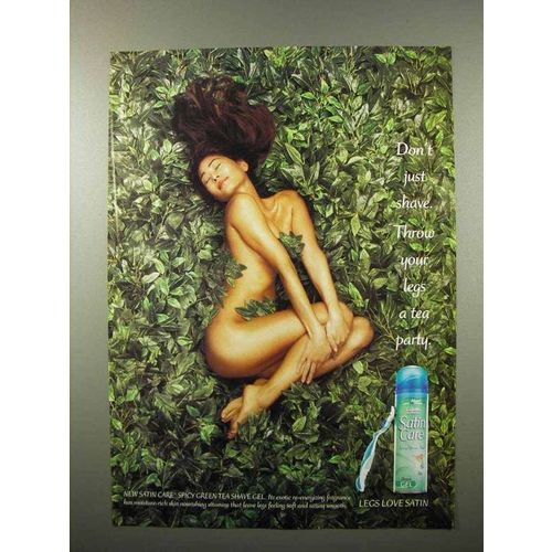 2003 Gillette Satin Care Spicy Green Tea Shave Gel Ad