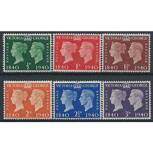1940 Centenary Set SG479-484 Unmounted Mint ..