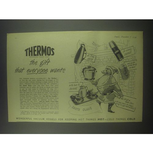 1954 Thermos Advertisement - Television Tray Set, 65 Jug, 7 Flask, 607 Jar, Bowl