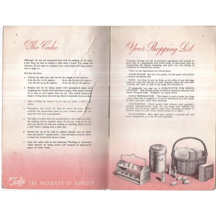 HOW TO ICE A CAKE by Anne Anson and 'TALA' of Stourbridge 11th edition. c.1949 =