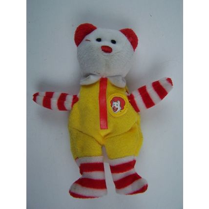 2004 McDonald’s Teenie Beanies Ronald McDonald the Bear No Hang Tag