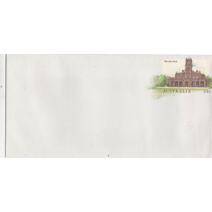 Australia 1988 Werribee Park 39c Postal Stationary Envelope Unused VGC
