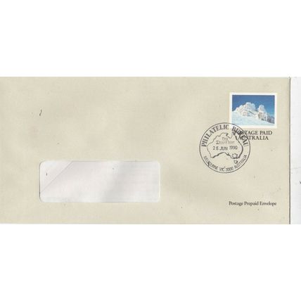 Australia 1990 Postage Paid FDC Melbourne bureau cancel Unaddressed VGC