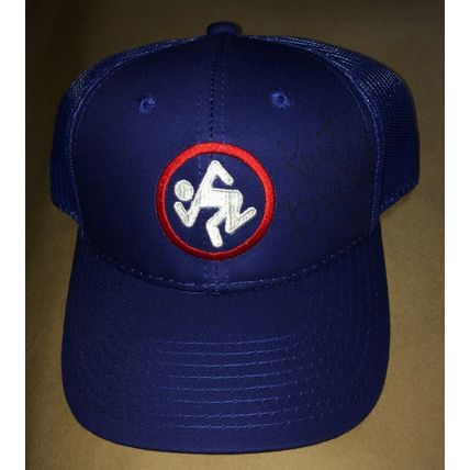 19 D.R.I. DRI SKANKER MAN CROSSOVER LOGO CONCERT HAT AUTOGRAPHED BY KURT BRECHT
