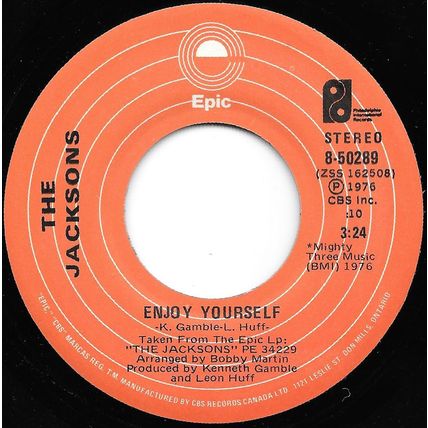 The Jacksons - Epic # 8-50289 - 7 pouces, 45 tours