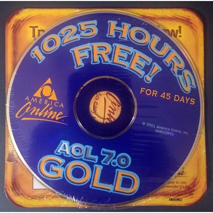 AOL 7.0 - Gold (2001) Factory Sealed!