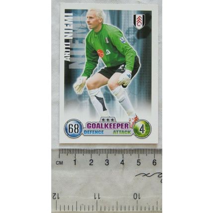 2007/08 Topps Match Attax Trading Card - Antti Niemi, Fulham FC