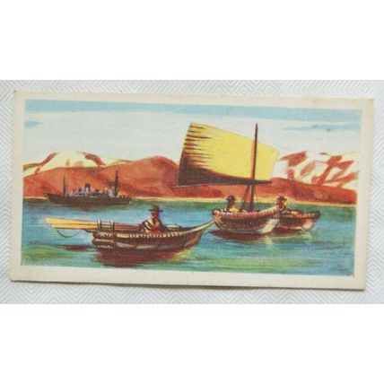 1960 Cooper's Tea card Strange but True No. 19 A Lake in the Clouds