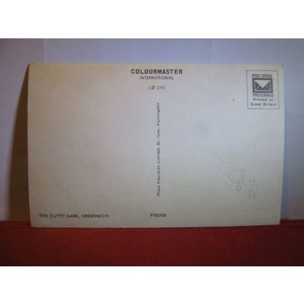 THE CUTTY SARK, GREENWICH, LONDON unused postcard. dated 1978 =