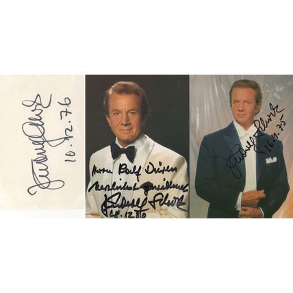 Rudolf Schock German Opera Tenor 3x Hand Signed Photo Autograph s