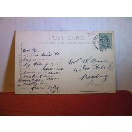 ON THE LEAS, FOLKESTONE,, KENT. used antique postcard. 1904 pm =