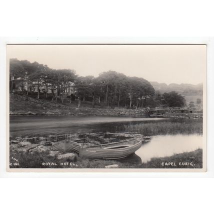 The Royal Hotel Capel Curig Postcard Wales C192