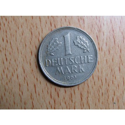 1963f 1 Deutsche Mark Germany Coin