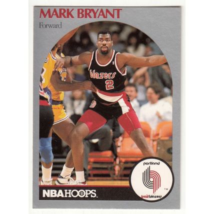1990-91 Hoops Mark Bryant basketball card #243 - Trailblazers