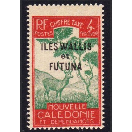 Wallis and Futuna Antelope Postage Due 4c Creme paper 1930 MNH SG#D86