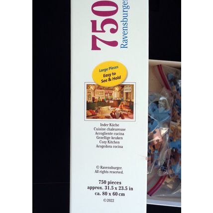 Ravensburger 750 LARGE piece jigsaw Cozy Kitchen