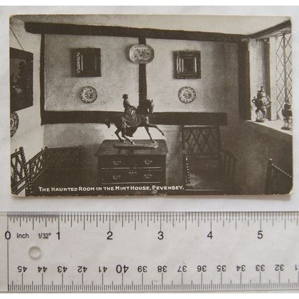 vintage postcard Haunted Room in the Mint House, Pevensey