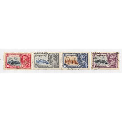 LEEWARD ISLANDS 1935 SILVER JUBILEE SET USED ANTIGUA SG91 91 WINDSOR CASTLE KG5