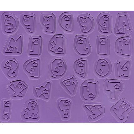 See-D's. Flower Power ALphabet Stamp Set. Stamping Cardmaking Scrapbooking