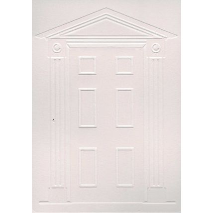 A6 Embossed Card. 10 Sheets. Front Door. Cardmaking Scrapbooking Crafts