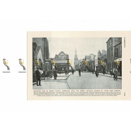 Regent Street, Cambridge, England, Book Illustration, c1920
