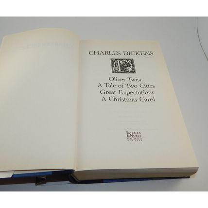 Charles Dickens Four Novels 1992 HC DJ Barnes Noble Edition