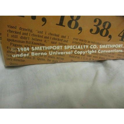 Lotto mania vintage 1984 instant millionare game by smethport