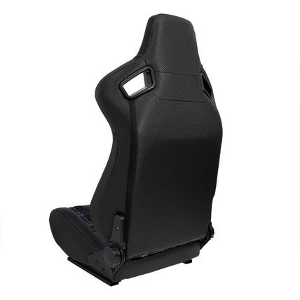 ATS GT x1 Universal Recline Sports Bucket Seat Plaid Check Edition Black & Blue