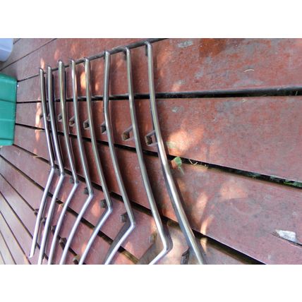 1940 40 Chrysler Grill Bars & Trim OEM 8 pc New Yorker Highlander Royal Windsor