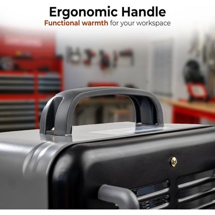 Comfort Zone Electric Portable Milkhouse Style Utility Space Heater with Adjusta