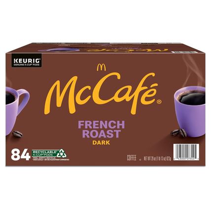Mccafe French Roast, Keurig Single Serve K-Cup Pods, Dark Roast Coffee Pods, 84