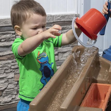 Step 2 Pump & Splash Discovery Pond Water Table, Kids Water Sensory Activity Poo