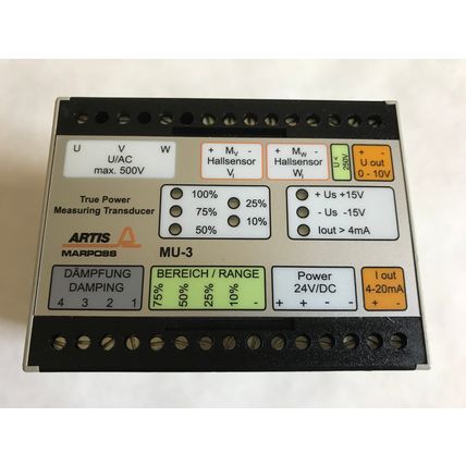 ARTIS MU3 MARPOSS MU3,1181326 ARTIS 0300 AMPLIFIER MEASUREMENT CONVERTER,500V,AH