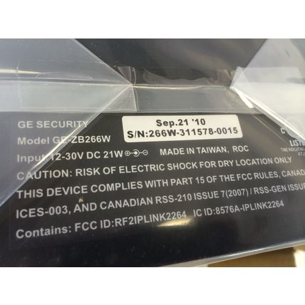 NEW Dukane CLOCK 2.6 INCH WIRELESS DUAL FACE DIGITAL GE GE-ZB266W,BF