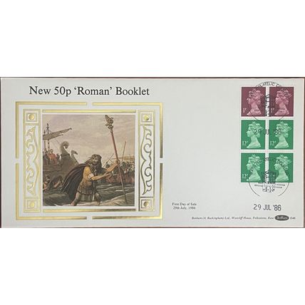 GB 1986 Roman Britain Booklet Benham D46 FDC SG FB34 X845q UMFB39 stamp USED
