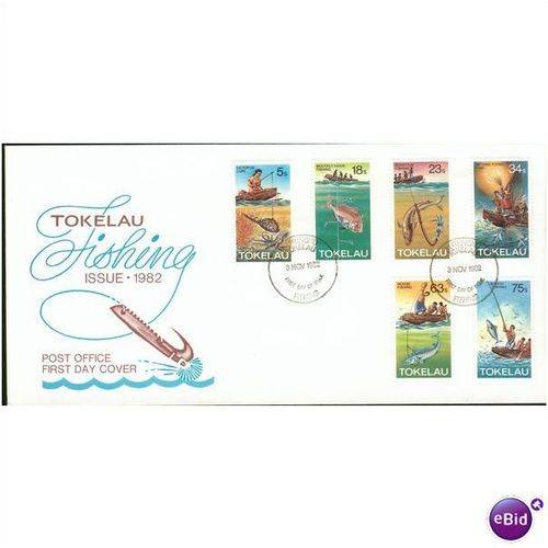 Tokelau FDC 1982 - SG 85-90 - Tokelau Fishing Issue