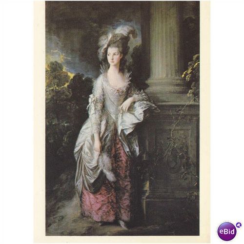 Colour Postcard - THe Hon Mrs Graham by Thomas Gainsborough