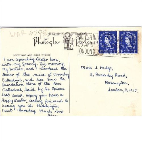 Lady Godiva Coventry, Good Slogan Warwickshire Postcard (War6798)