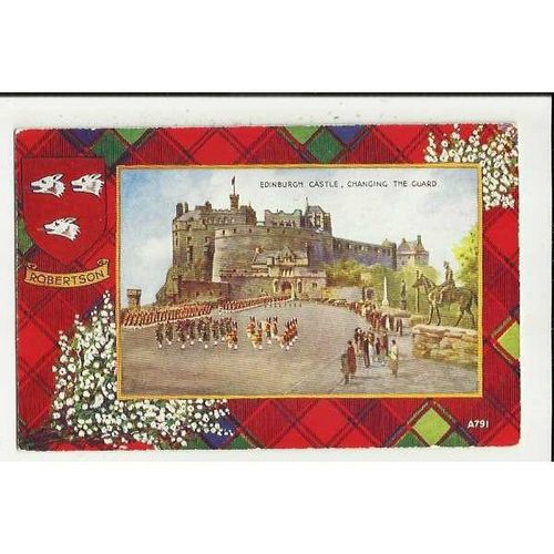 A791 EDINBURGH Castle Changing Guard Valentine "Art Colour" Postcard