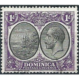Dominica 1923 SG72 1d Black & Violet Very Fine Used ... .