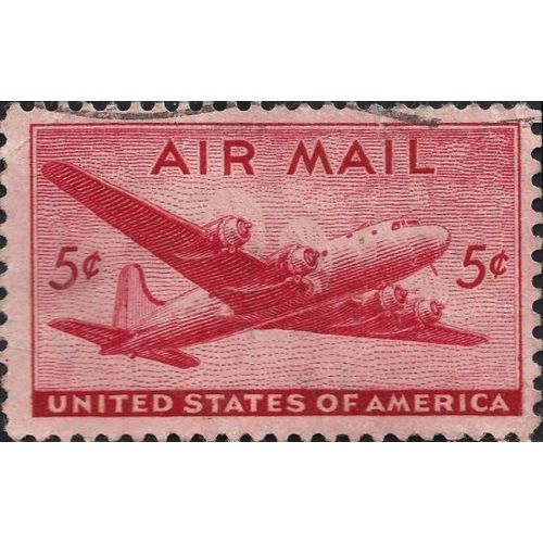USA, AIR, DC4 Skymaster, red 1946, 5c
